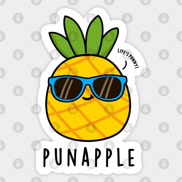 Pun-apple Cute Fruit Pineapple Pun Sticker by punnybone